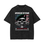 Stone Wash Abstract Graphic Art T-Shirt