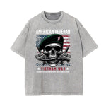 Washed Cotton Abstract Graphic Tee