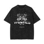 Stone Wash Abstract Graphic Art T-Shirt