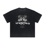 Vintage Frayed Abstract Graphic Tee