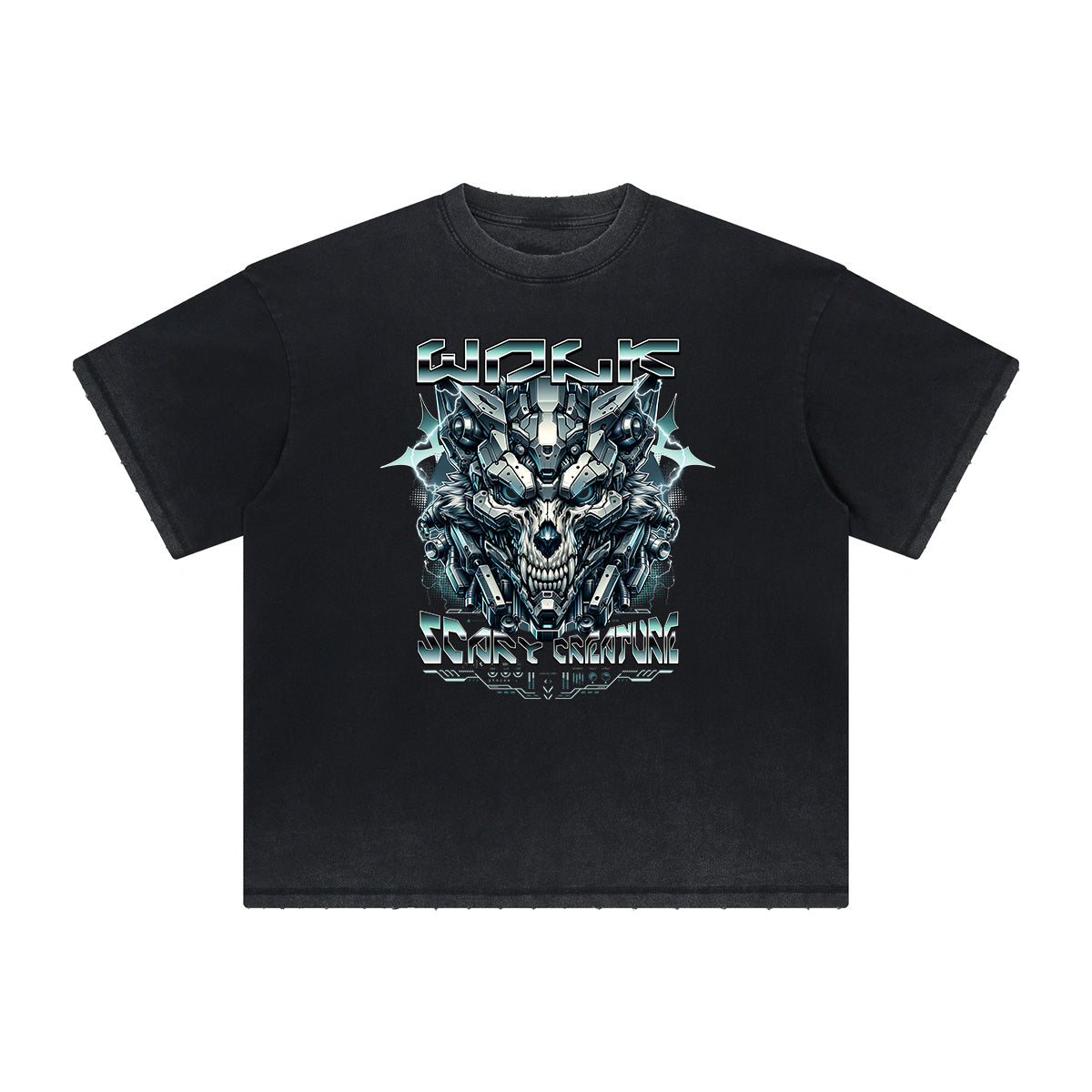 Vintage Frayed Abstract Graphic Tee