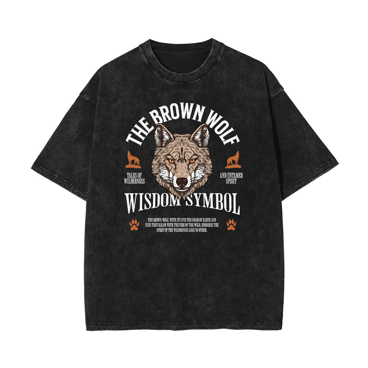 Stone Wash Guardian Graphic T Shirt