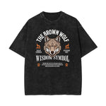 Stone Wash Guardian Graphic T Shirt