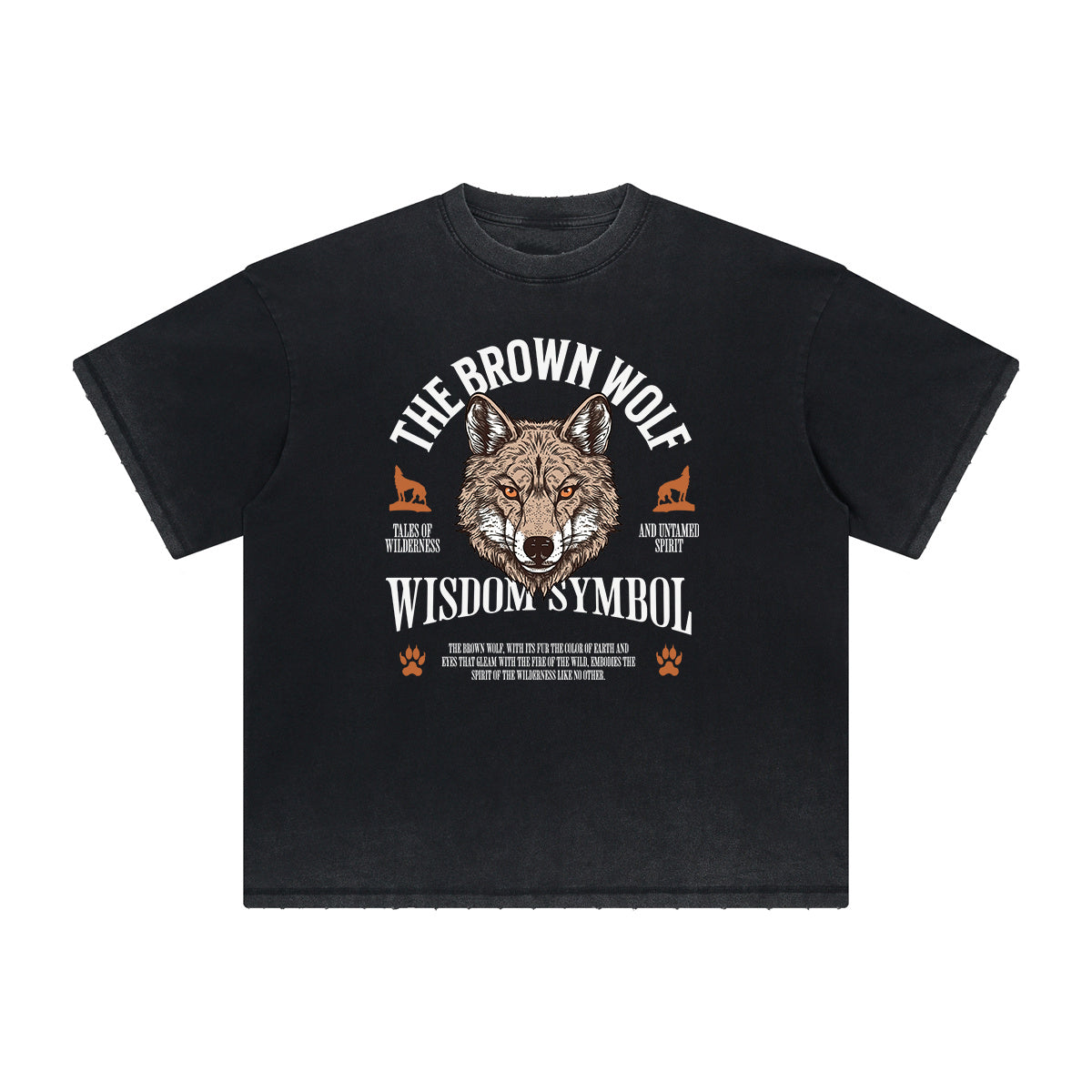 Vintage Frayed Guardian Pattern Tee