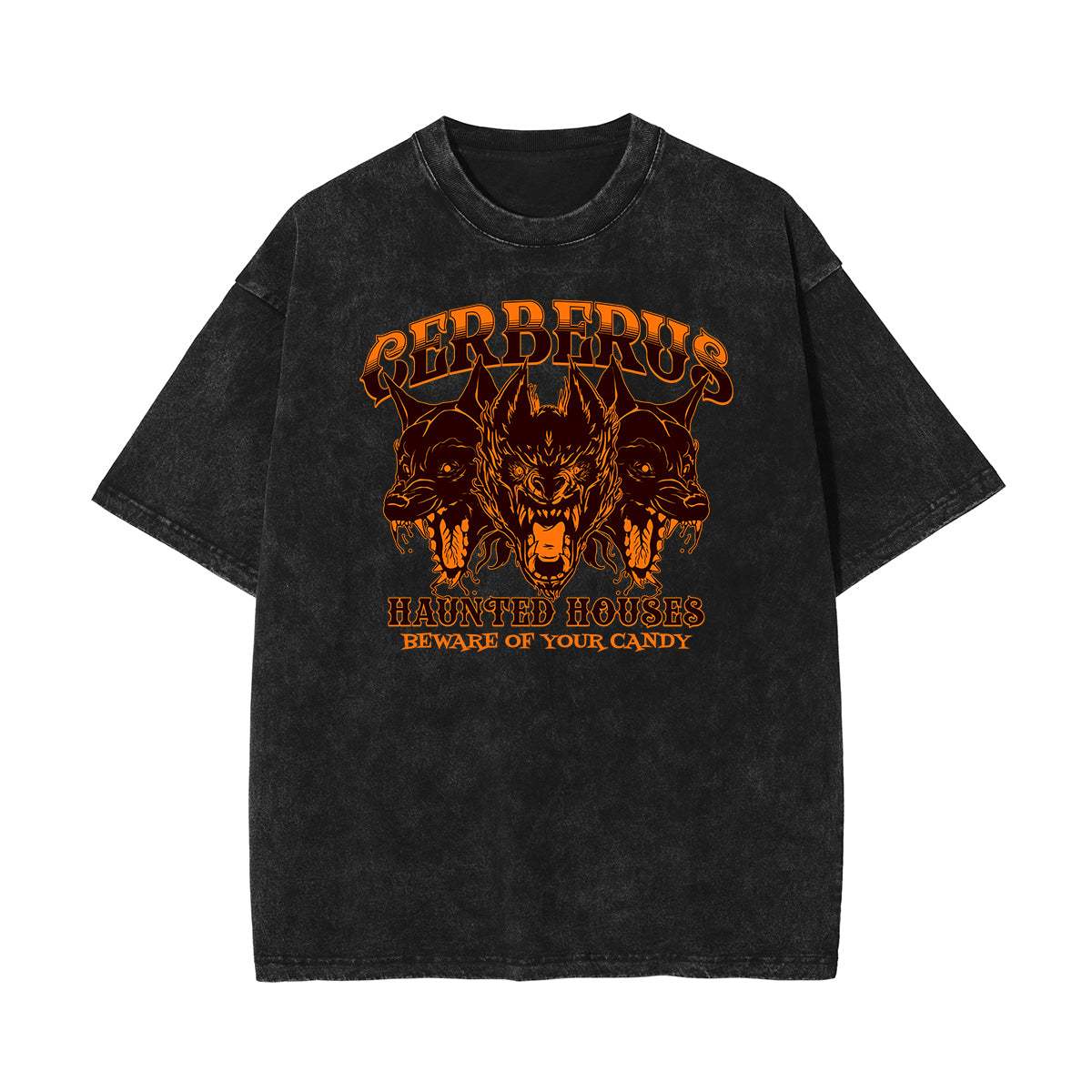 Stone Wash Guardian Graphic T Shirt