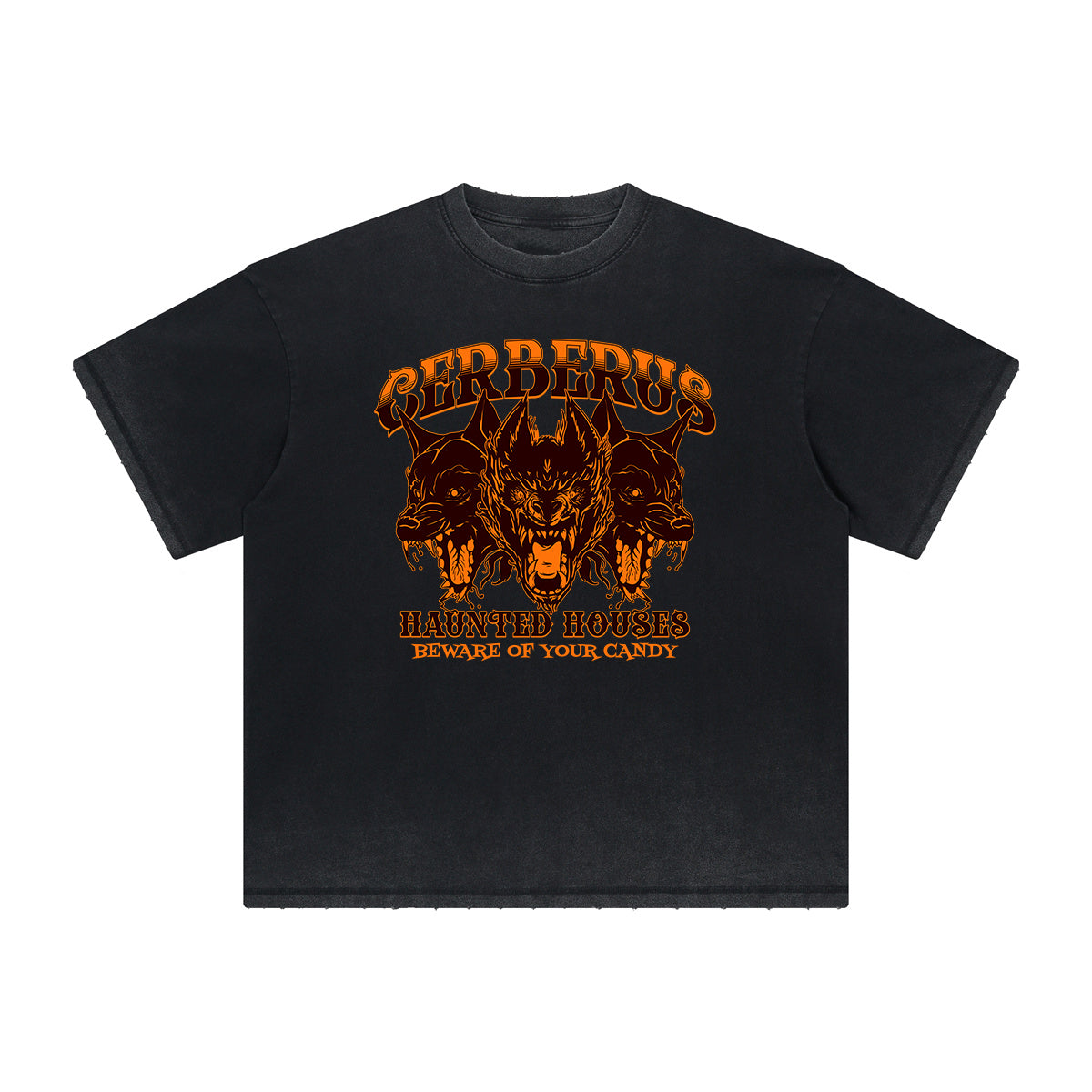 Vintage Frayed Guardian Pattern Tee