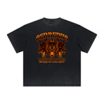 Vintage Frayed Guardian Pattern Tee