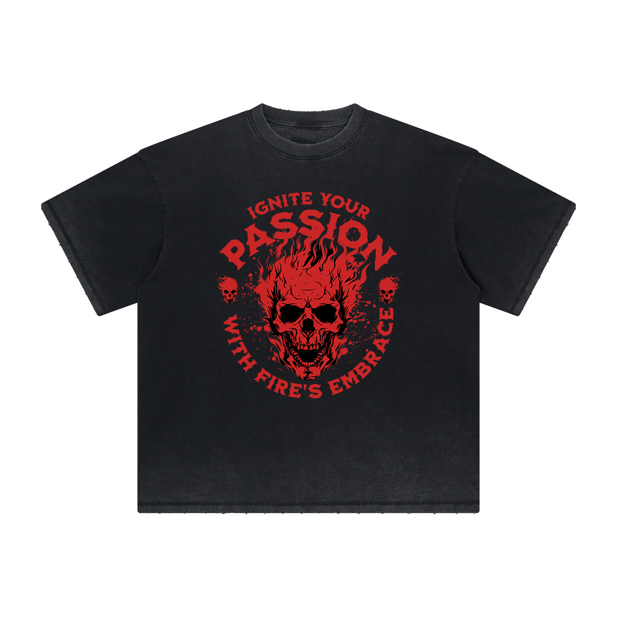 Vintage Frayed Guardian Pattern Tee
