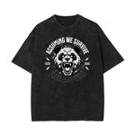 Stone Wash Guardian Graphic T Shirt