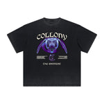 Vintage Frayed Guardian Pattern Tee