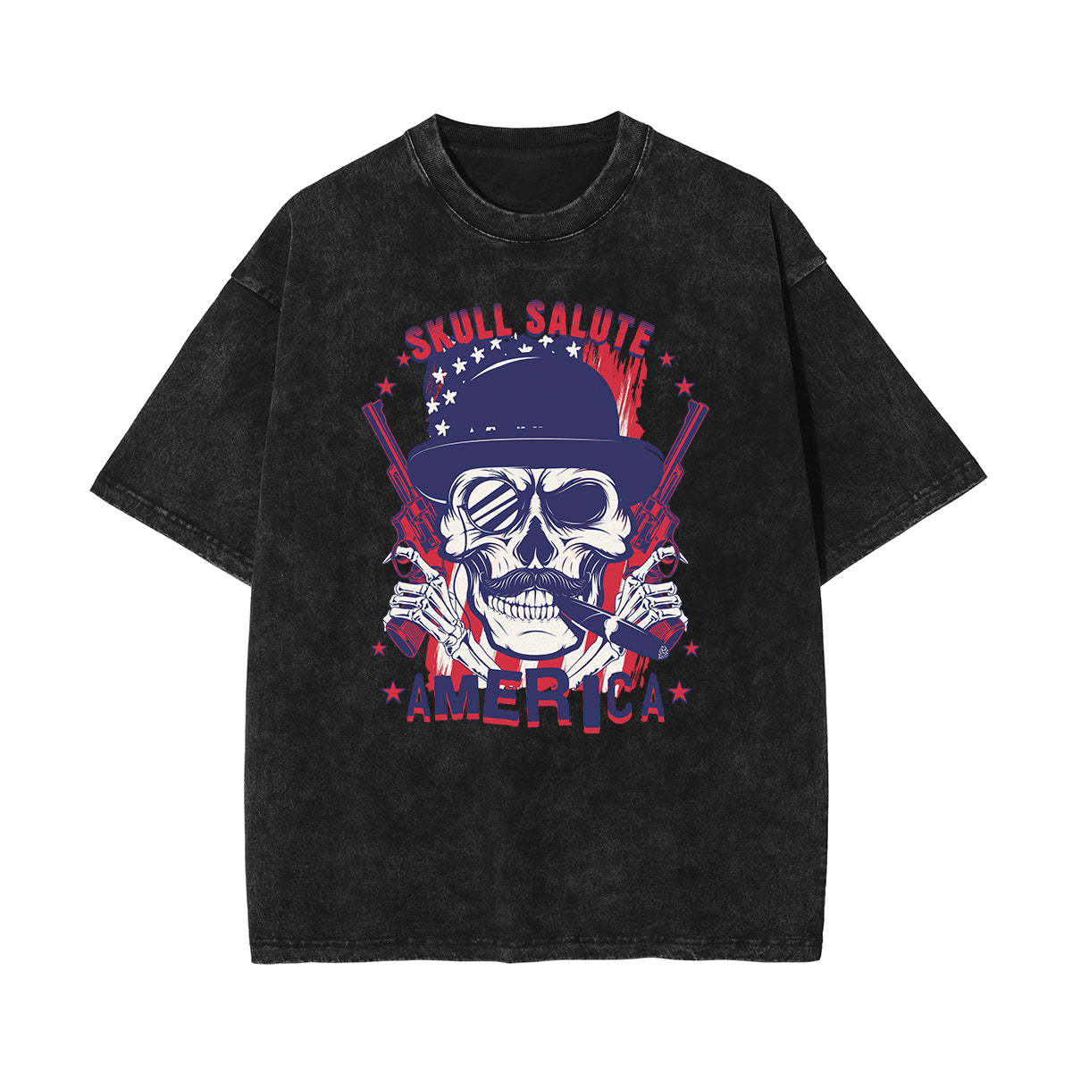 Stone Wash Guardian Graphic T Shirt