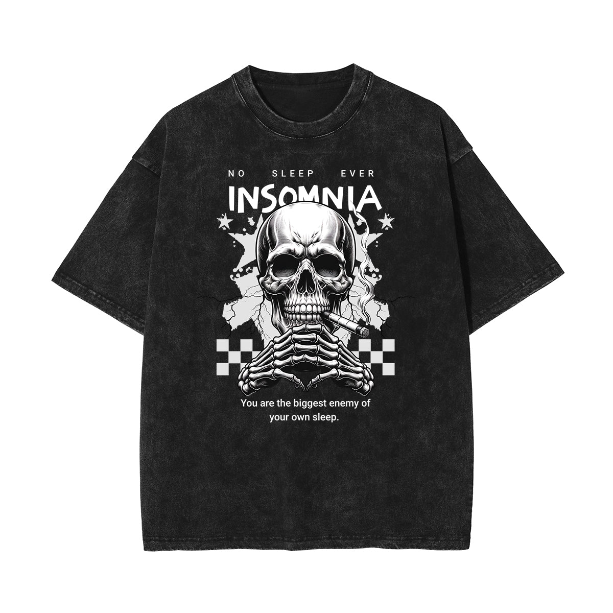 Stone Wash Guardian Graphic T Shirt