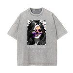 Washed Mask Graphic Cotton Tee