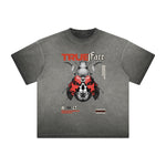 Vintage Frayed Mask Pattern Tee