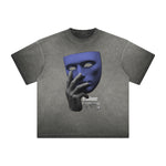 Vintage Frayed Mask Pattern Tee