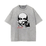 Washed Mask Graphic Cotton Tee
