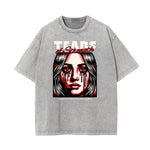 Washed Mask Graphic Cotton Tee