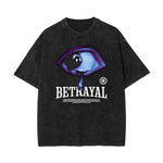 Stone Wash Mask Pattern T Shirt