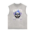 Frayed Edge Mask Graphic Tank Top