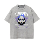 Washed Mask Graphic Cotton Tee