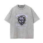 Washed Mask Graphic Cotton Tee