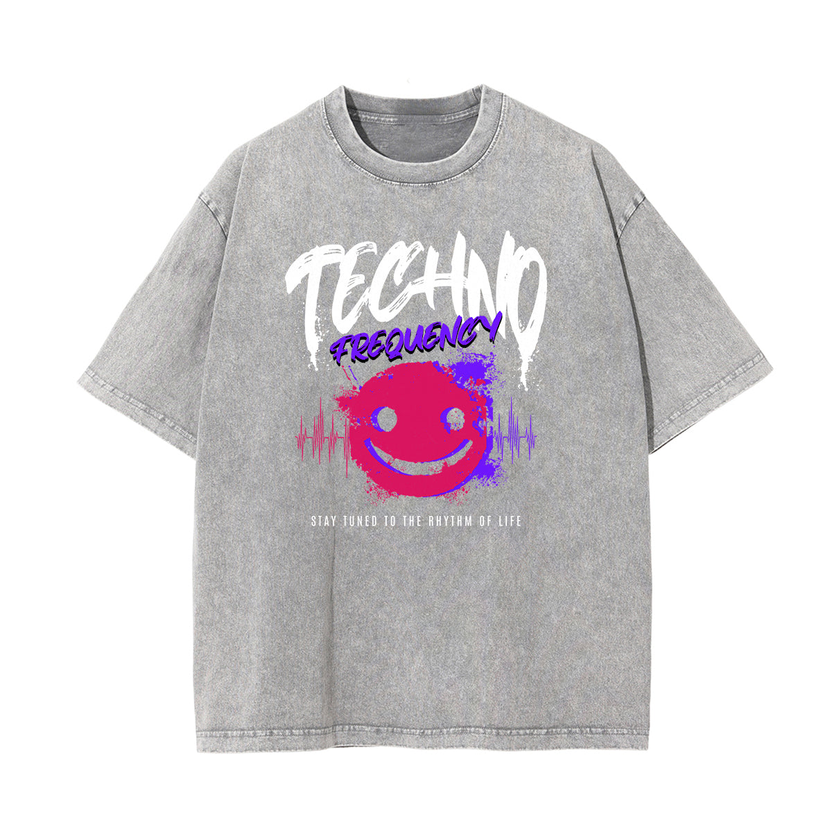 Washed Mask Graphic Cotton Tee