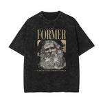 Stone Wash Mask Pattern T Shirt