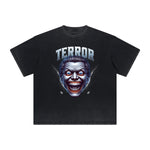 Thick Faded Mask Graphic T Shirt