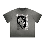 Vintage Frayed Mask Pattern Tee