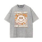 Washed Mask Graphic Cotton Tee