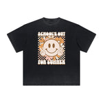 Thick Faded Mask Graphic T Shirt