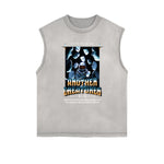 Frayed Edge Mask Graphic Tank Top