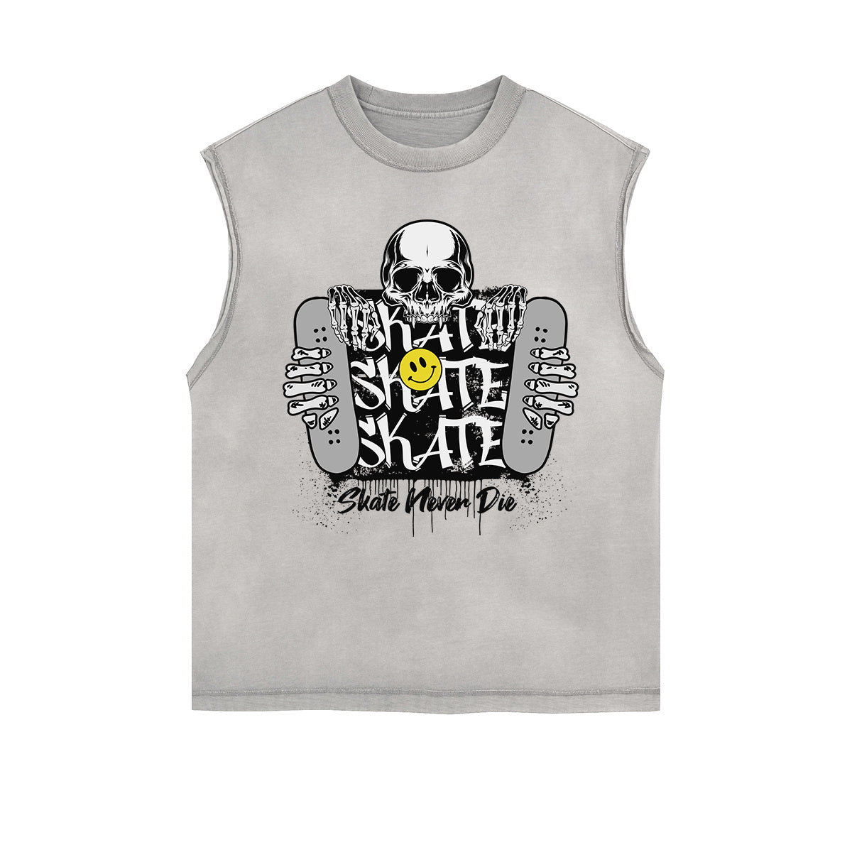Frayed Edge Mask Graphic Tank Top
