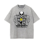 Washed Mask Graphic Cotton Tee