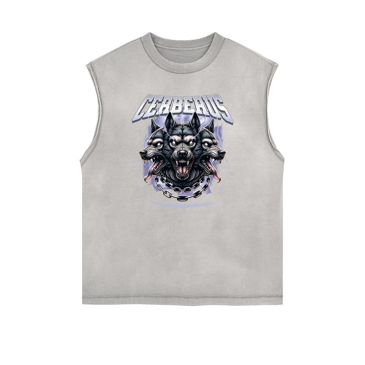 Frayed Edge Wolf Graphic Tank Top