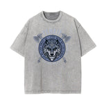 Washed Wolf Graphic Cotton Tee