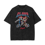 Washed Athletic Graphic Cotton Tee