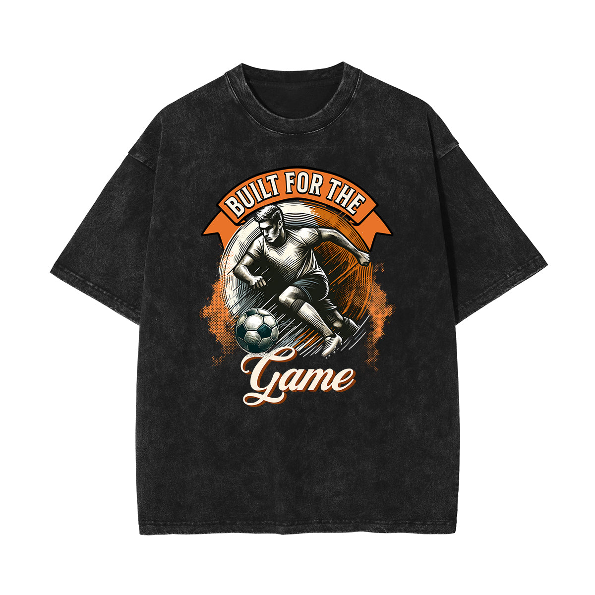 Washed Athletic Graphic Cotton Tee