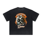 Camiseta con estampado de baloncesto descolorido intenso