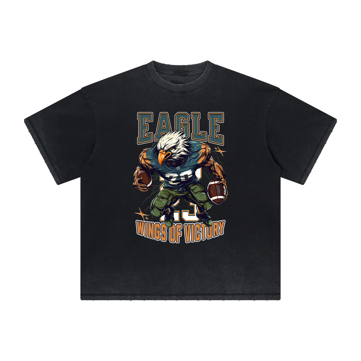 Camiseta con estampado de baloncesto descolorido intenso