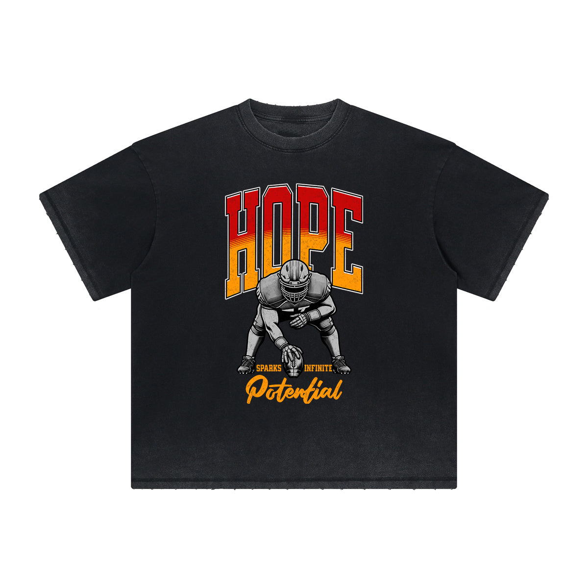 Camiseta con estampado de baloncesto descolorido intenso