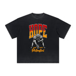 Camiseta con estampado de baloncesto descolorido intenso