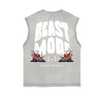 Frayed Edge Sports Graphic Print Tank Top