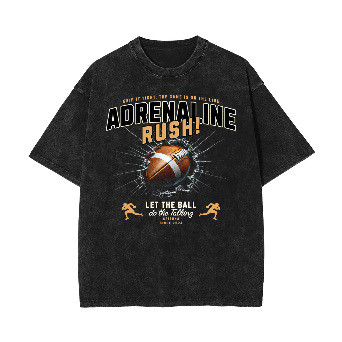 Washed Athletic Graphic Cotton Tee