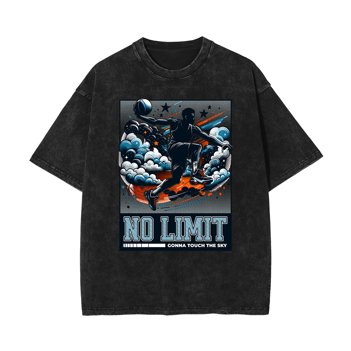 Washed Athletic Graphic Cotton Tee