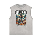 Frayed Edge Sports Graphic Print Tank Top