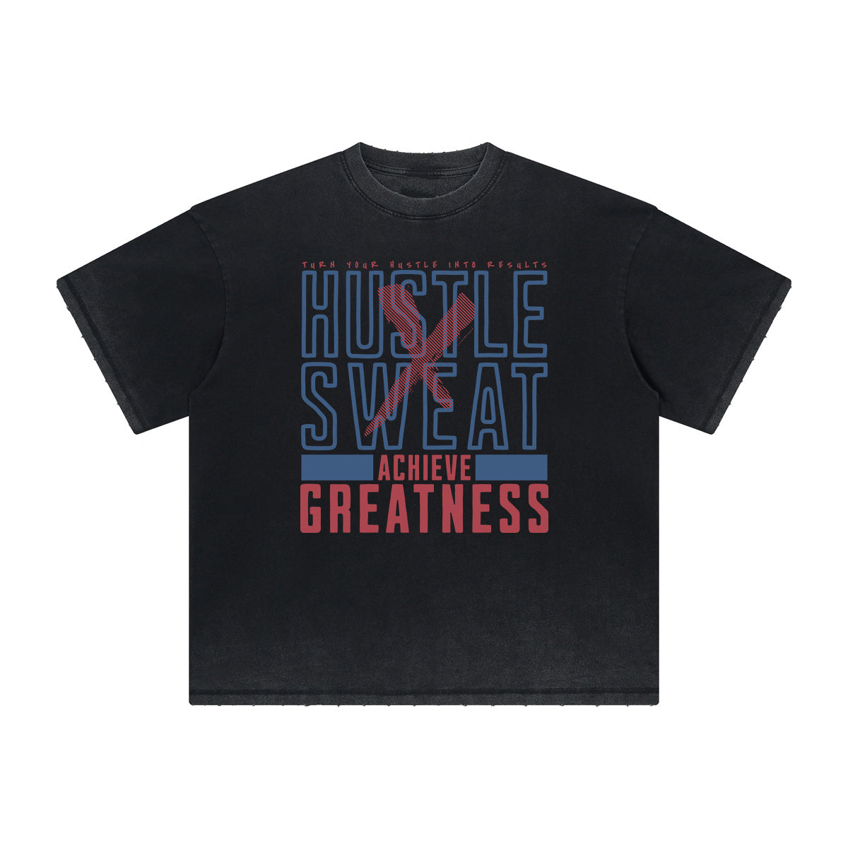 Camiseta con estampado de baloncesto descolorido intenso