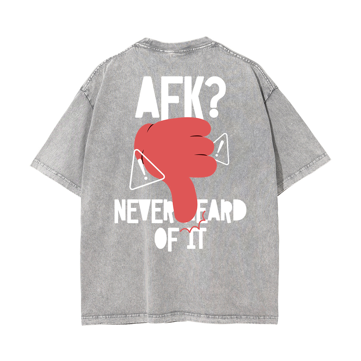 Washed Cotton Graphic Typography T-Shirt