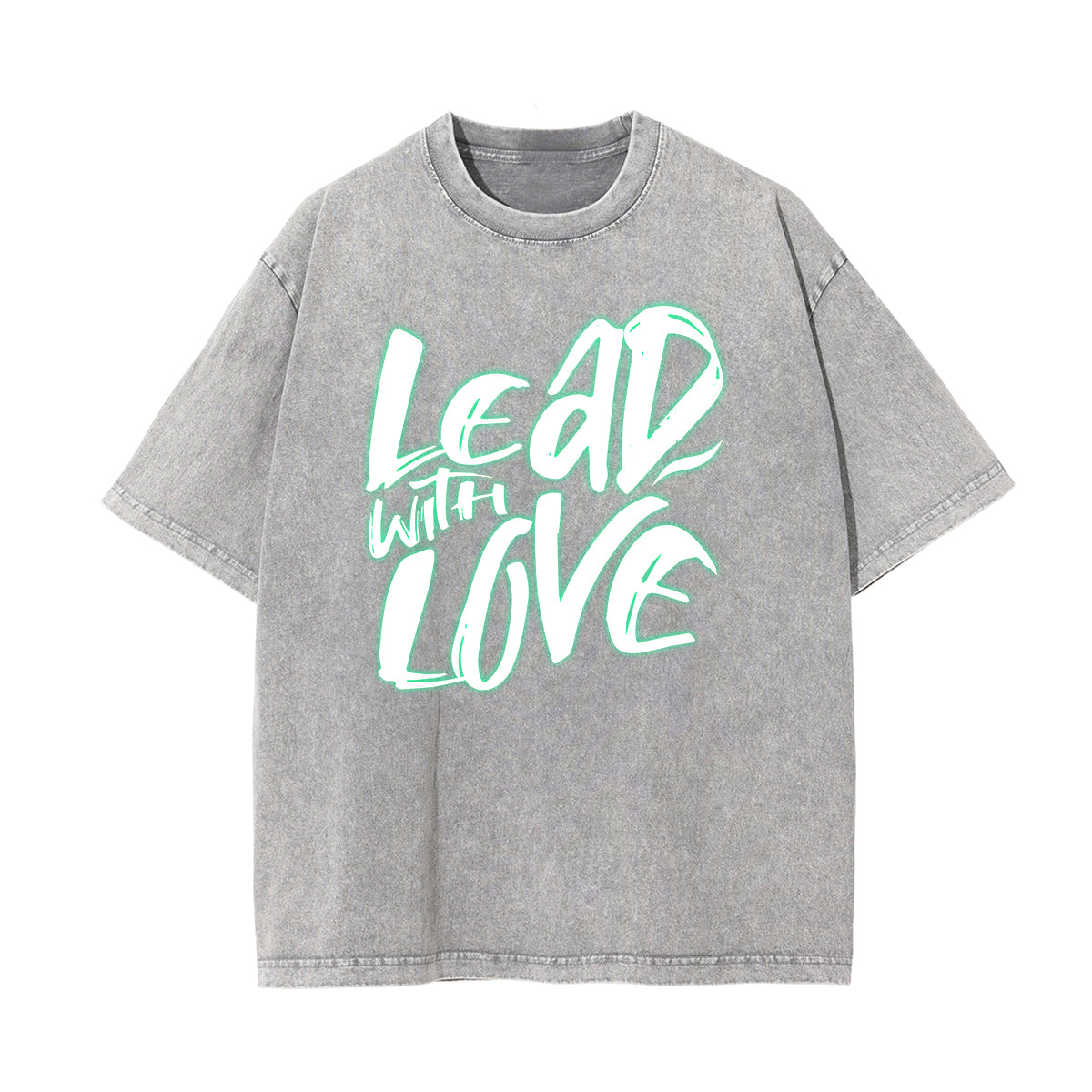 Washed Cotton Graphic Typography T-Shirt