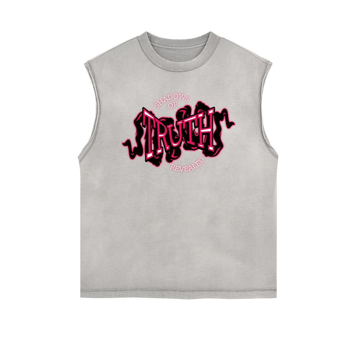 Frayed Edge Bold Typography Tank Top